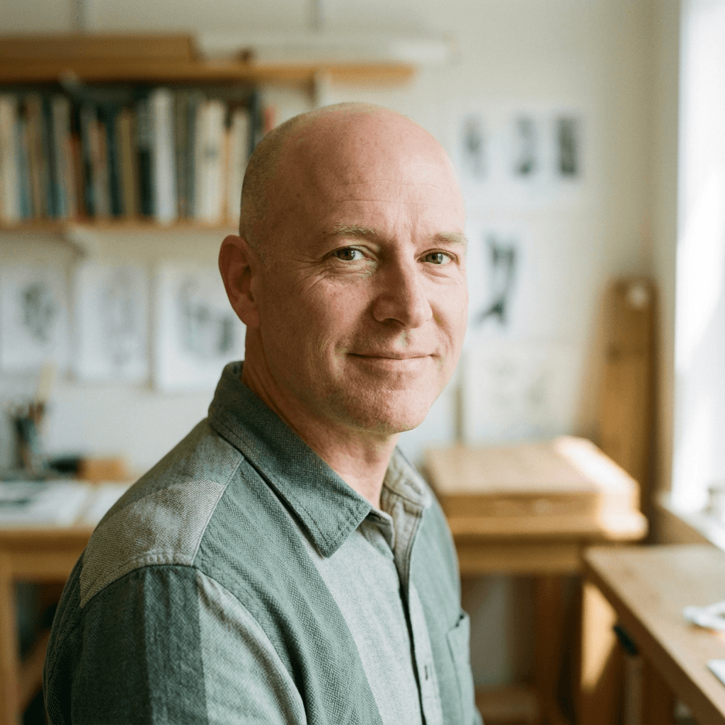 James L., a self-employed client, with a composed and approachable expression