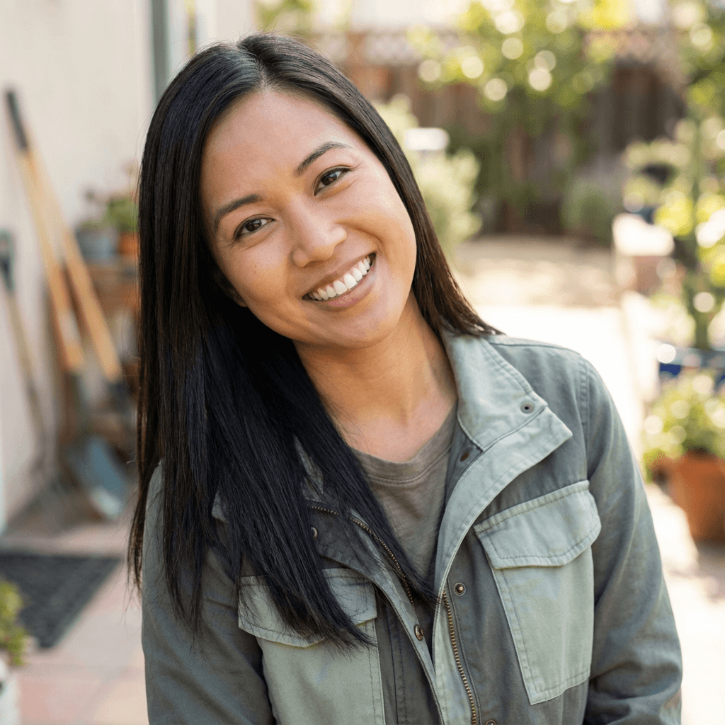 Female home care provider in her 40s with a warm expression